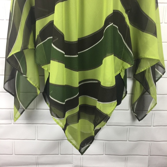 Erika Brooke Women Bohemian Sheer Tunic Size 14 - Picture 2 of 8